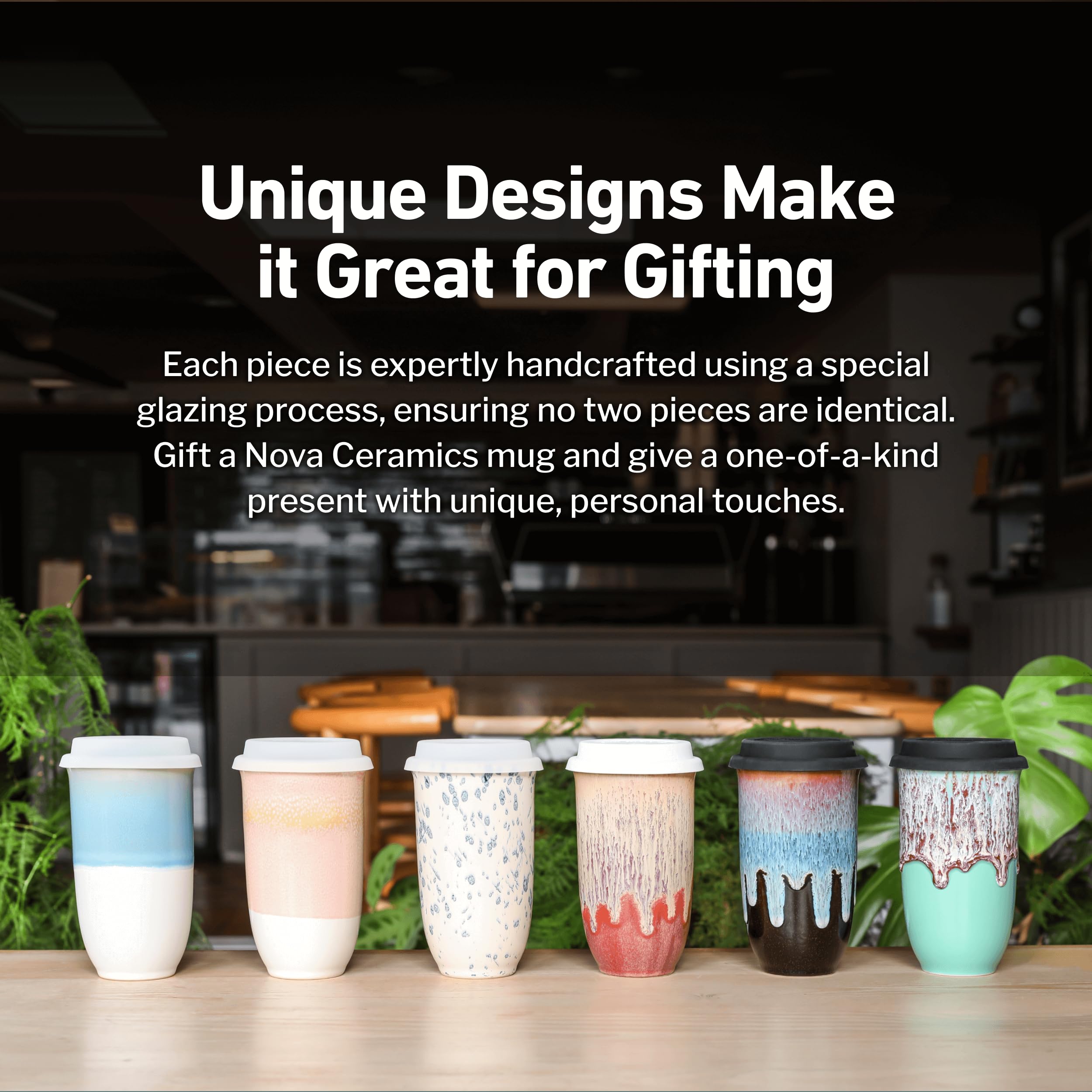 Amazon.com | NOVA CERAMICS Travel Mug On the Go Coffee Mug